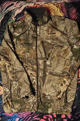 Realtree mens softshell jacket Xxl Camo,EUC - Image 1 of 4