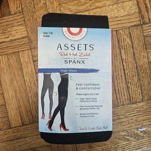 Assets Spanx Red Hot Label Body Shaper High Waist Shaping Strumpfhose schwarz Gr. 7 G - Bild 1 von 7