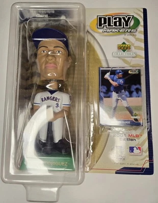 Alex Rodriguez Upper Deck Playmakers Bobblehead 2001 edición MLB Texas Rangers Foto 1 de 2