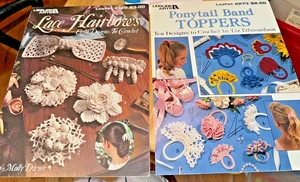 Arco para el pelo de encaje y toppers de banda de cola de caballo - Artes de ocio - 1991-1992 ganchillo - Imagen 1 de 5