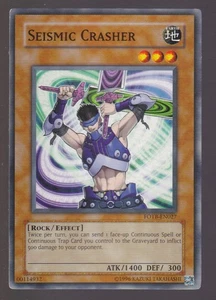 Seismic Crasher Common EARTH Unlimited Force of the Breaker Yugioh Card TCG - Picture 1 of 1