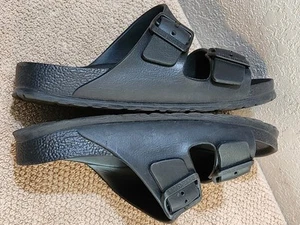 Birkenstock EVA Arizona 37 estrecho impermeable plástico negro ligeramente usado - Imagen 1 de 12