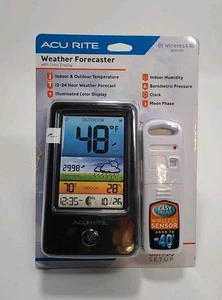 00509 Color Weather Station with Count Temperature/Humidity/Forecast,Black an... - Picture 1 of 5