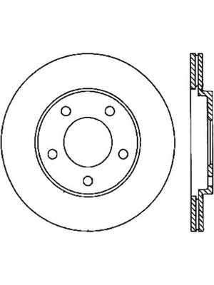 StopTech Power Slot 05-10 Mustang V6/4.0L / GT V8-4.6L Rear Left S (126.61087SL) - Image 1 of 4