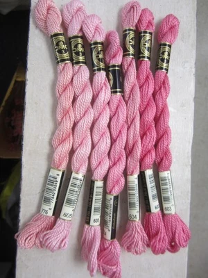 DMC Cotton Perle #3 Pink Embroidery Floss Thread 15.4 yards - Image 1 of 3