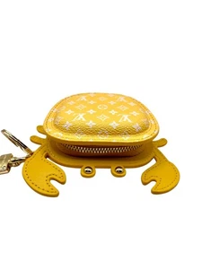 Louis Vuitton ciondolo borsa granchio giallo - mini pochette portachiavi monogramma LV M02298 - Foto 1 di 5