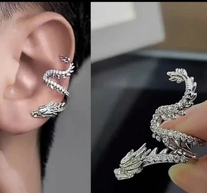 Dragon crystal ear cuff set - Picture 1 of 2