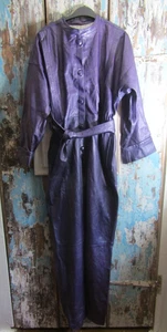 Mono de cuero púrpura Fink of Northampton de colección de la década de 1980 talla M 12 - Imagen 1 de 8