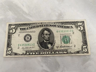 1950 Five Dollar Bill ($5) - Federal Reserve Note - New York - Never Folded - Image 1 of 4