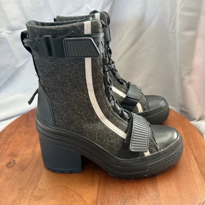 Converse GR82  Chuck Taylor All Star Chunky Boots Black 569634C Women's Size 7 - Image 1 of 4