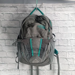 The North Face Recon Rucksack Schule Arbeit Wandern gepolstert grau und türkis. S10 - Bild 1 von 8