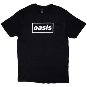Oasis Camiseta Manga Corta Hombre Algodón Cuello Redondo Decca Logo Negro - Imagen 1 de 1