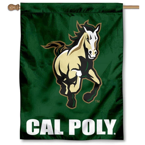 Cal Poly Mustangs House Flag Cover