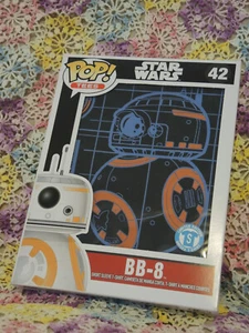 Star Wars BB-8 Blueprint Black Pop! T-Shirt #42 - S - Limited Edition NEW! - Picture 1 of 4
