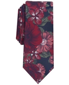 Bar Iii Men’s Glencoe Floral Slim Tie, Red - Picture 1 of 1
