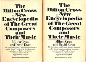 Milton Cross' Encyclopedia Of The Great Composers And Their Music. Volume 1 An.. - Imagen 1 de 1