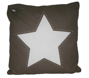 Funda de cojín WITTKEMPER Living 50x50 estrella blanco topo - Imagen 1 de 1