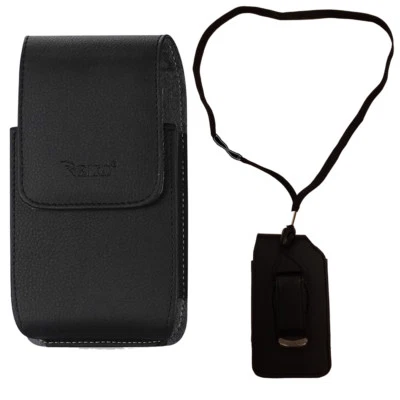 Around the neck hanging case and lanyard fits Alcatel Go Flip 4 - Image 1 of 3