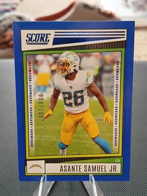 2022 Score Showcase Asante Samuel Jr  /100 🔥 Investment Card - Image 1 of 2