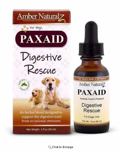 AMBER NATURALZ - PAXAID (Paxxin) - Digestive Rescue for Dogs - 1 oz - Picture 1 of 4
