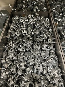 "Abrazaderas de cable de 1/4"" pernos en U abrazaderas galvanizadas clips de cable de acero para aviones" - Imagen 1 de 1