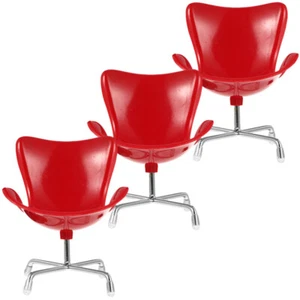 3 Pcs Mini Furniture Model Child Miniature Armchair Dollhouse Chairs - Picture 1 of 12