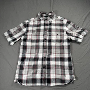 Mossimo Supply Co Short Sleeve Button-Up Pocket Shirt Plaid S - Picture 1 of 6