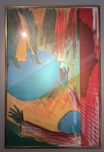 Allen Jones Lithograph "Cue" 1981 Signed, Numbered Framed MSRP $5600 Legs, Shoes - Picture 1 of 5