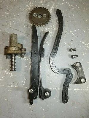 84 85 86 Kawasaki Klt110 Leva Cadena Tensor Guías Klt 110 Extremo Superior  Foto 1 de 4