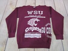 VTG DOUBLE SIDED Washington State Cougars WSU Red Crewneck Sweatshirt Medium