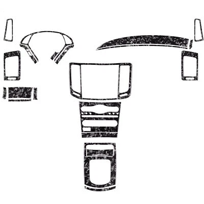 30Pcs Forged Carbon Fiber Kits Interior Decorative Trim For Infiniti G25 G37 Q60 - Image 1 of 4