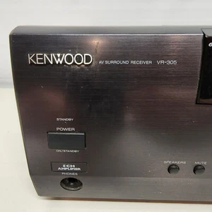 Receptor envolvente de cine en casa estéreo de cine en casa Kenwood VR-305 AV 6 canales entrada sin control remoto - Imagen 1 de 14