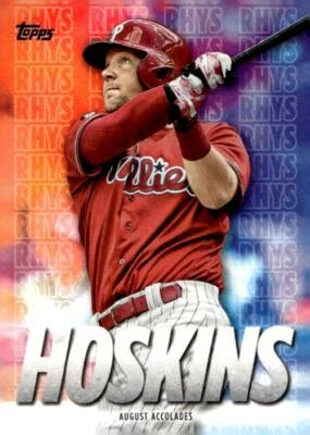 2020 Topps #RH-10 Rhys Hoskins Player Highlights Rhys Hoskins - Image 1 of 2