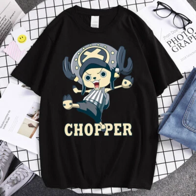 Hot selling Japanese anime One Piece pure cotton print summer short sleeved - Image 1 of 4