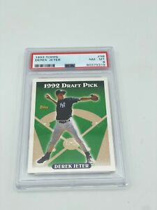 1993 Topps #98 Derek Jeter RC ROOKIE New York Yankees HOF PSA 8 NM-MT
