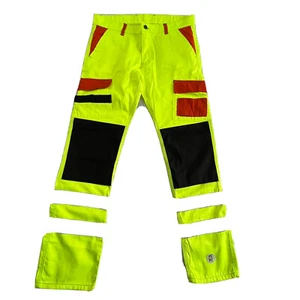 HASHOOB Herren Hi Viz Arbeitshose Cargo Combat Army Hose Grün 34 x 34 - Bild 1 von 10