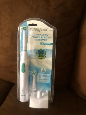 Rechargeable Toothbrush by Conair OPTICLEAN Power Plaque Remover 2 Brush  Heads - Image 1 of 3