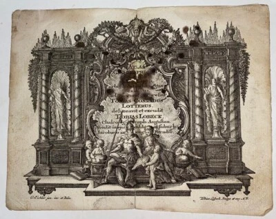 TitlePage Atlas Geographicus portatilis Tomas Lotter Engraver Tobias Lobeck 1734 - Image 1 of 3