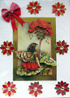Geranium Fairy - Hand Crafted 3D Decoupage Card - Blank for any Occasion