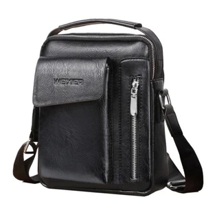 Moda Para hombres Cuero Bandolera Bolsos de Mano Bolso de Hombro Maletín Mochila de Día - Imagen 1 de 7