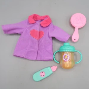 Baby Doll Accessories Baby Alive Top Shirt, Sippy Cup, Brush, Thermometer lot - Picture 1 of 8