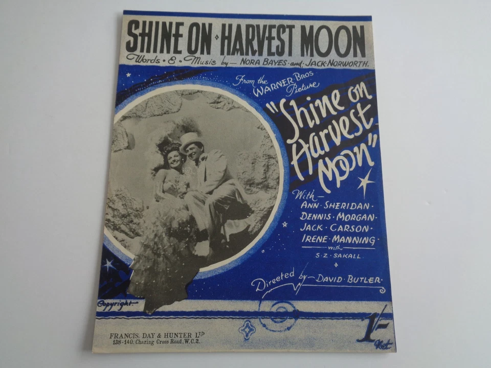SHEET MUSIC - SHINE ON HARVEST MOON - 1941 - FROM FILM OF THE SAME NAME - Image 1 of 1