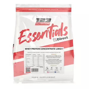 Essentials Direct Whey Protein Powder - High Protein Lean Muscle 1.8kg - Healthy - Picture 1 of 49