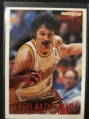 Sergei Bazarevicha 94-95 Fleer #241 Base, Atlanta Hawks - Image 1 of 2