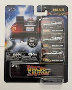 Jada Toys Back To The Future Nano Hollywood Rides 3-Pack  Time Machine - Picture 1 of 2