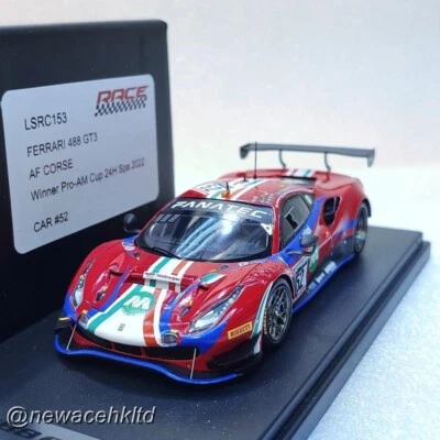 Ferrari 488 GT3 No.52 AF Corse Winner Pro-AM Cup class Looksmart 1/43 #LSRC153 - Image 1 of 2
