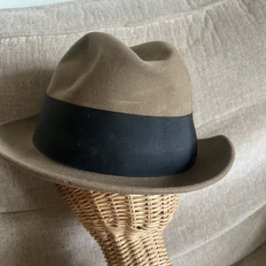 Vintage Dobbs Fifth Avenue Herren Oliv Fedora Größe 7-1/8 Feder Filz - Bild 1 von 14