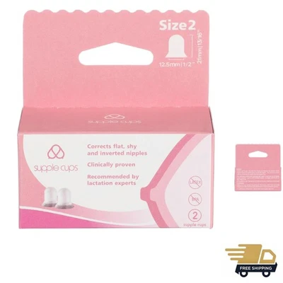 Corretores de mamilo tamanho 2 clinicamente comprovados para melhor trava de amamentação - Imagem 1 de 4