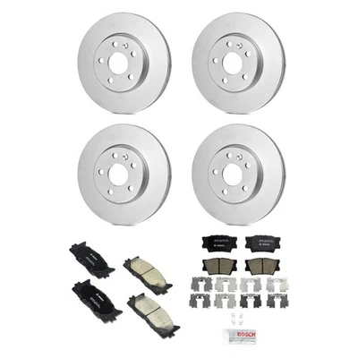 For Toyota Camry 07-11 QuietCast Premium Front & Rear Brake Kit w Ceramic Pads Foto 1 de 3