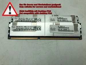 Hynix 64 GB (2x 32 GB) DDR3-1866 PC3-14900L HMT84GL7AMR4C-RD Mc From RAM - Picture 1 of 1